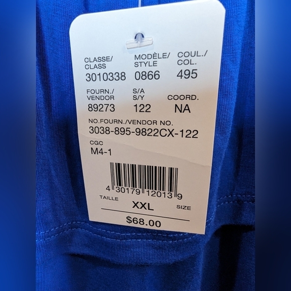 Laura cobalt ruffle bardot top, Woman's XXL, new! - Picture 4 of 8